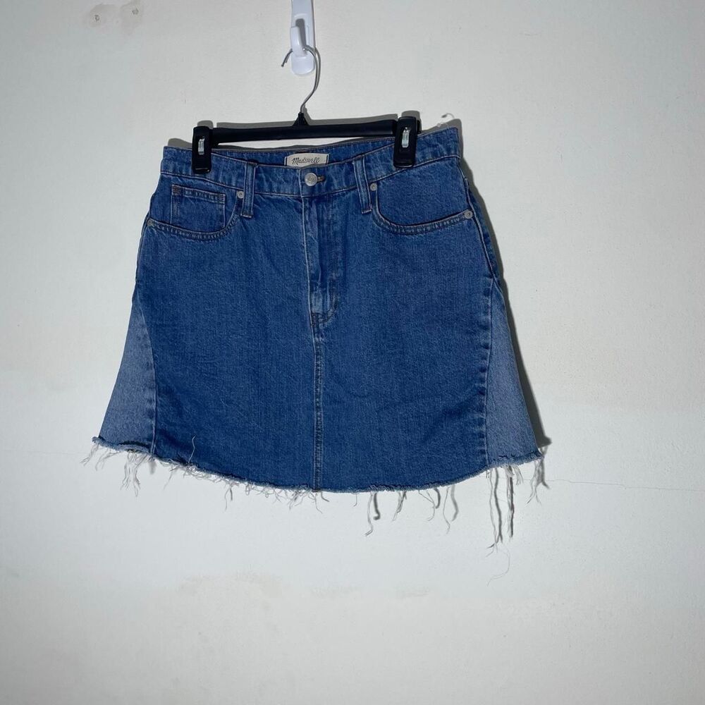 Madewell Women's Blue and Navy Skirt